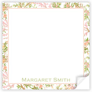 Pink & Orange Chinoiserie Square Notepad