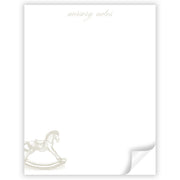 Taupe Nursery Notes Notepad