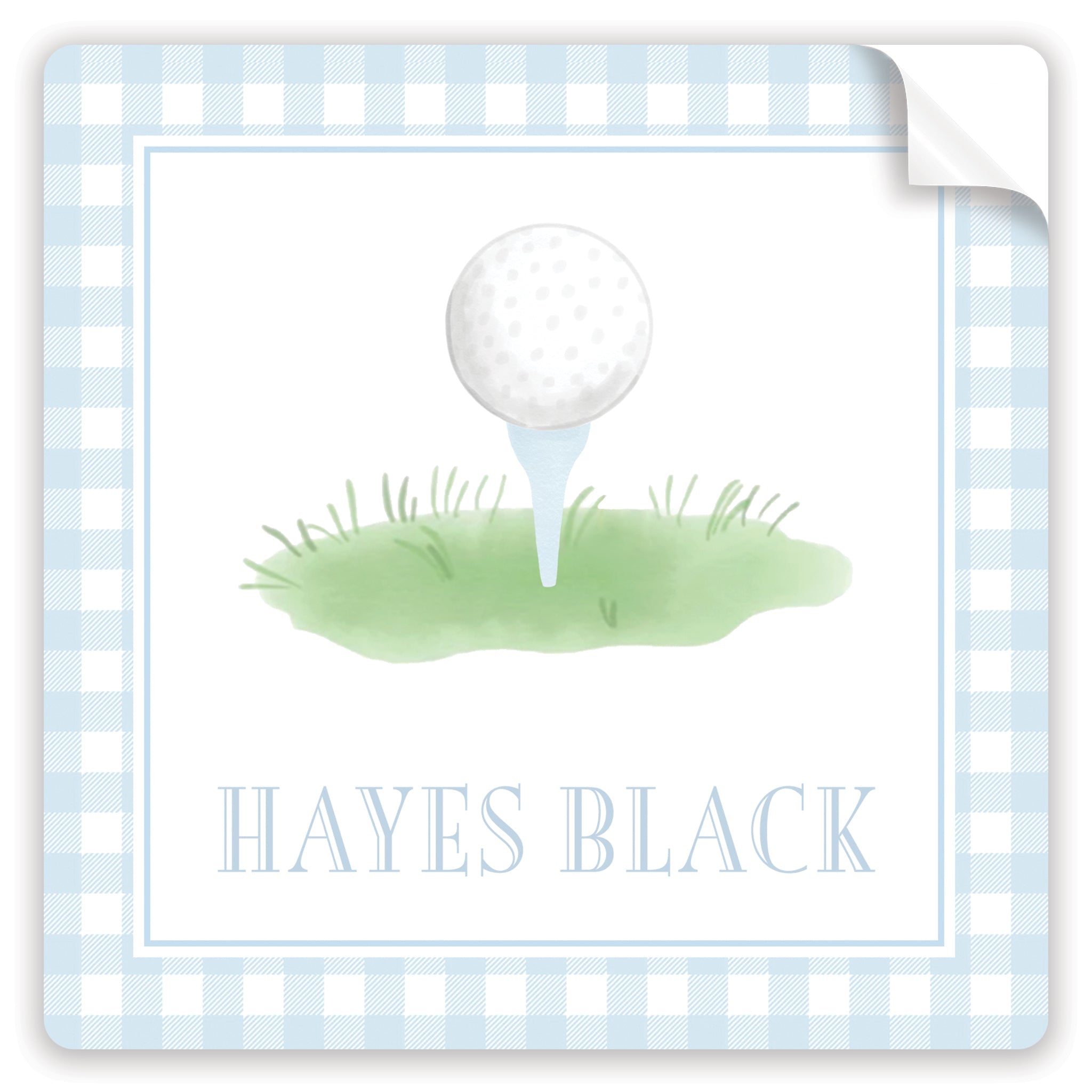 Blue Golf Stickers