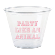 Pink Party Animal Plastic Cups