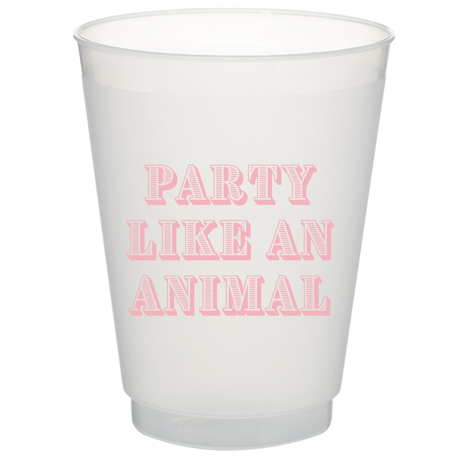 Pink Party Animal Shatterproof Cups
