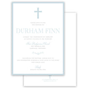 Blue Baptism Invitation