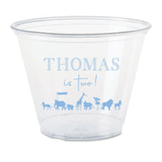 Blue Custom Party Animal Plastic Cups