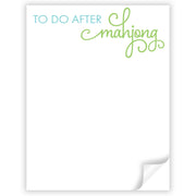 To Do After Mahjong Notepad