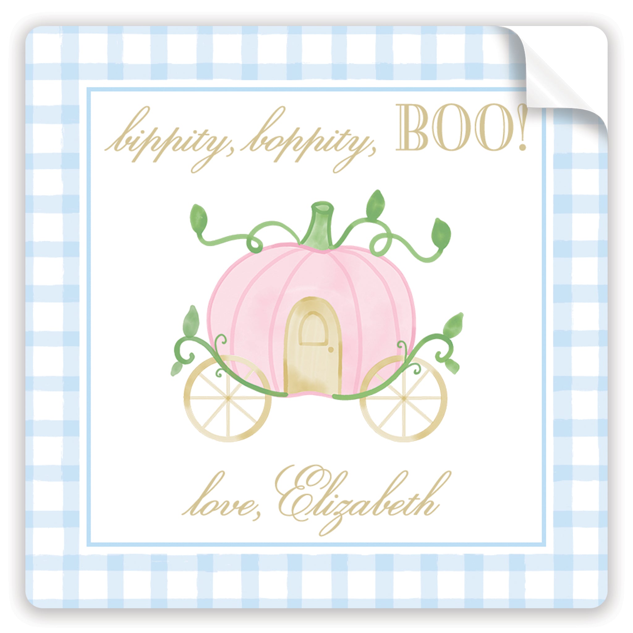 Bippity Boppity Boo! Blue Halloween Stickers