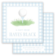 Blue Golf Enclosure Card