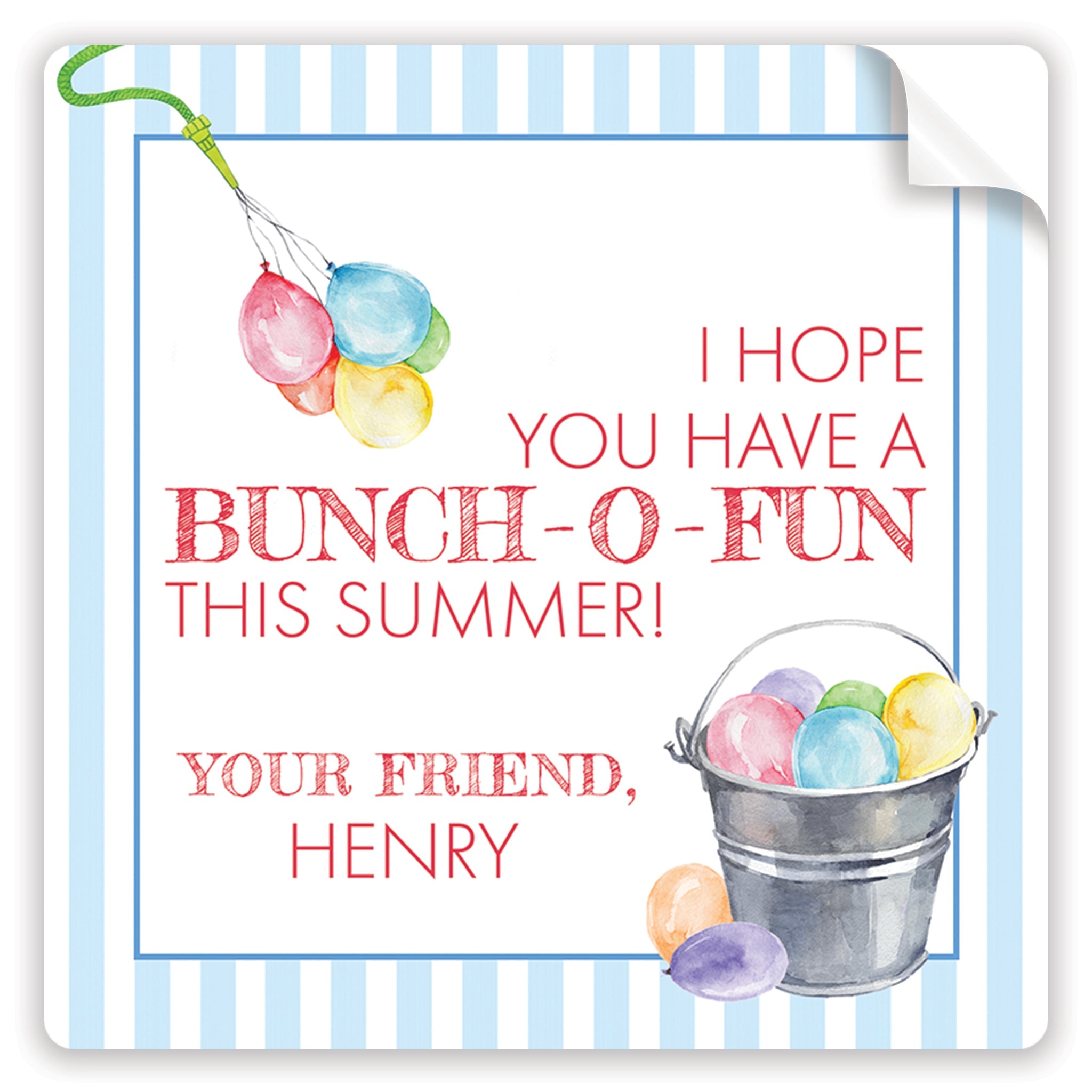 Blue Bunch-o-fun Stickers
