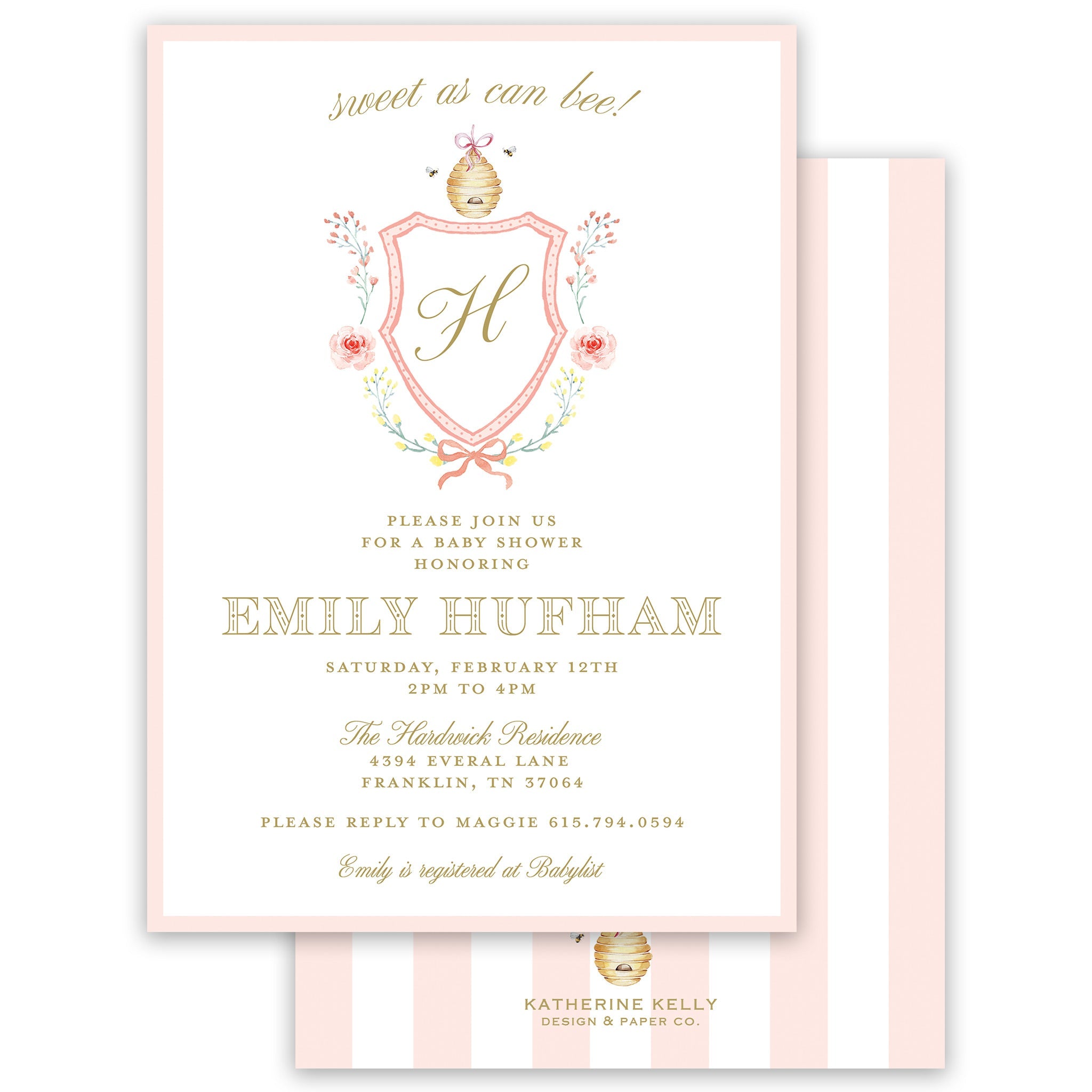 Mommy To Bee Baby Shower Invitation