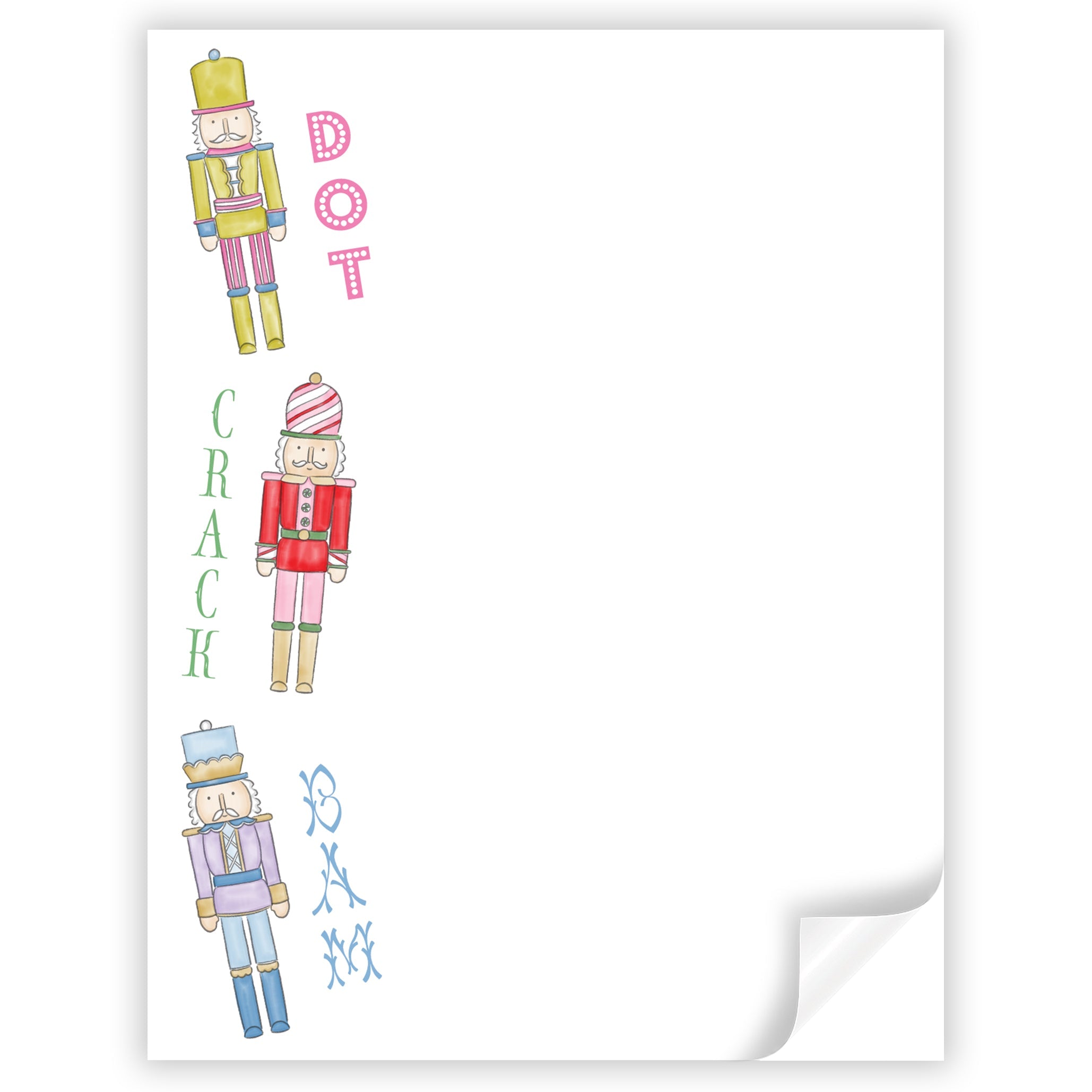 Dots Crack Bam Nutcracker Notepad