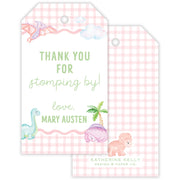 Dinosaur Party Favor Tag