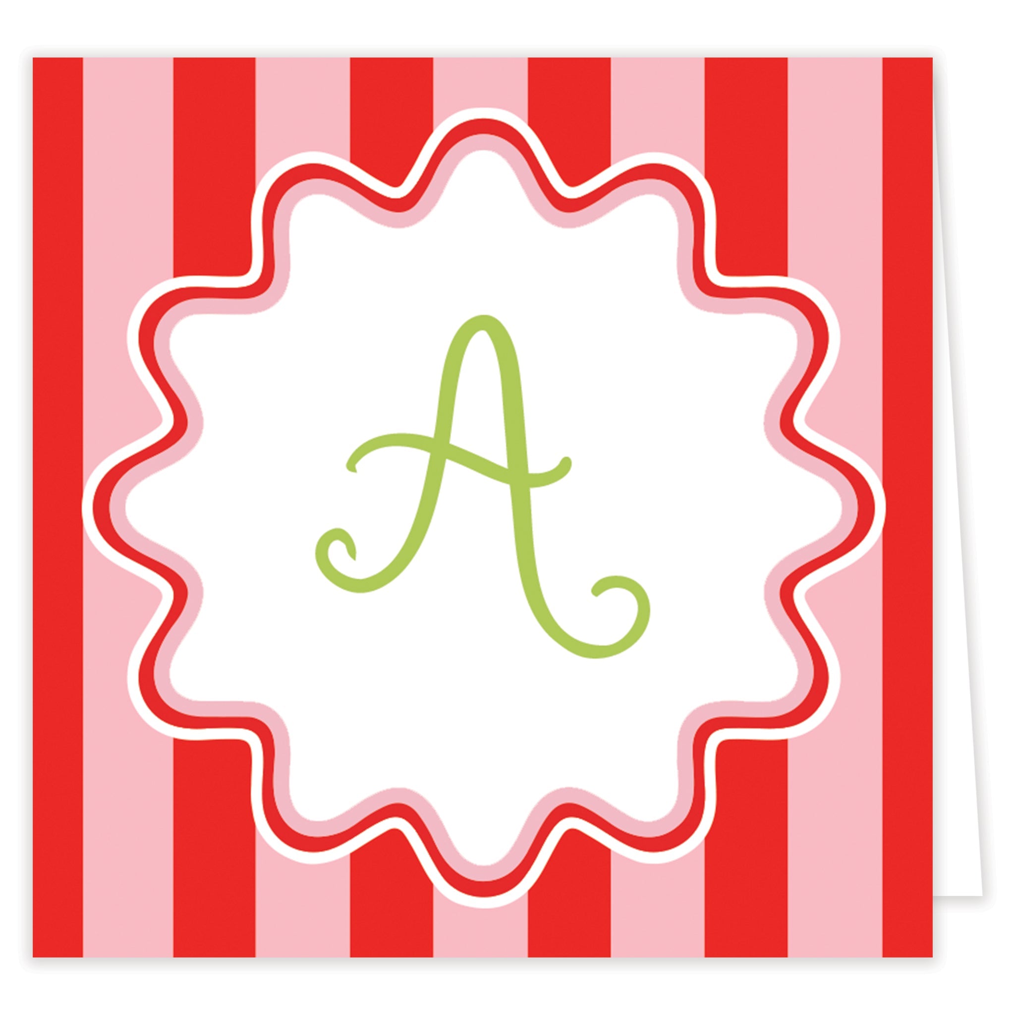 Pink Initial Folded Note Set With Envelopes