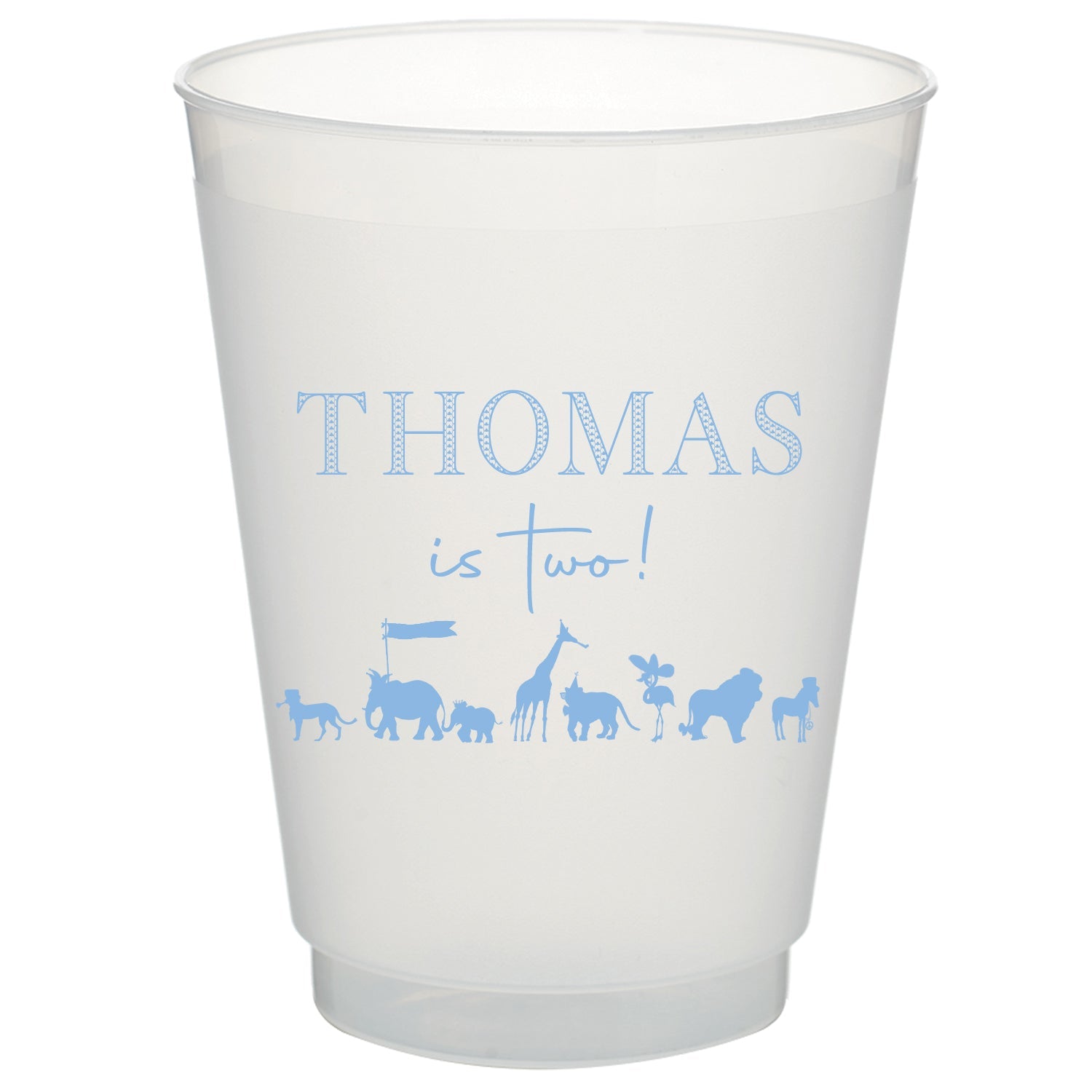 Blue Custom Party Animal Shatterproof Cups