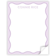 Purple Wave Notepad