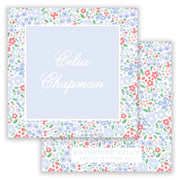 Blue Ditsy Floral Enclosure Card