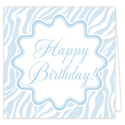 Blue Zebra Folded Note Set With Envelopes