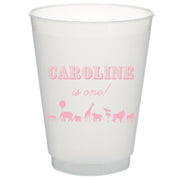 Pink Custom Party Animal Shatterproof Cups