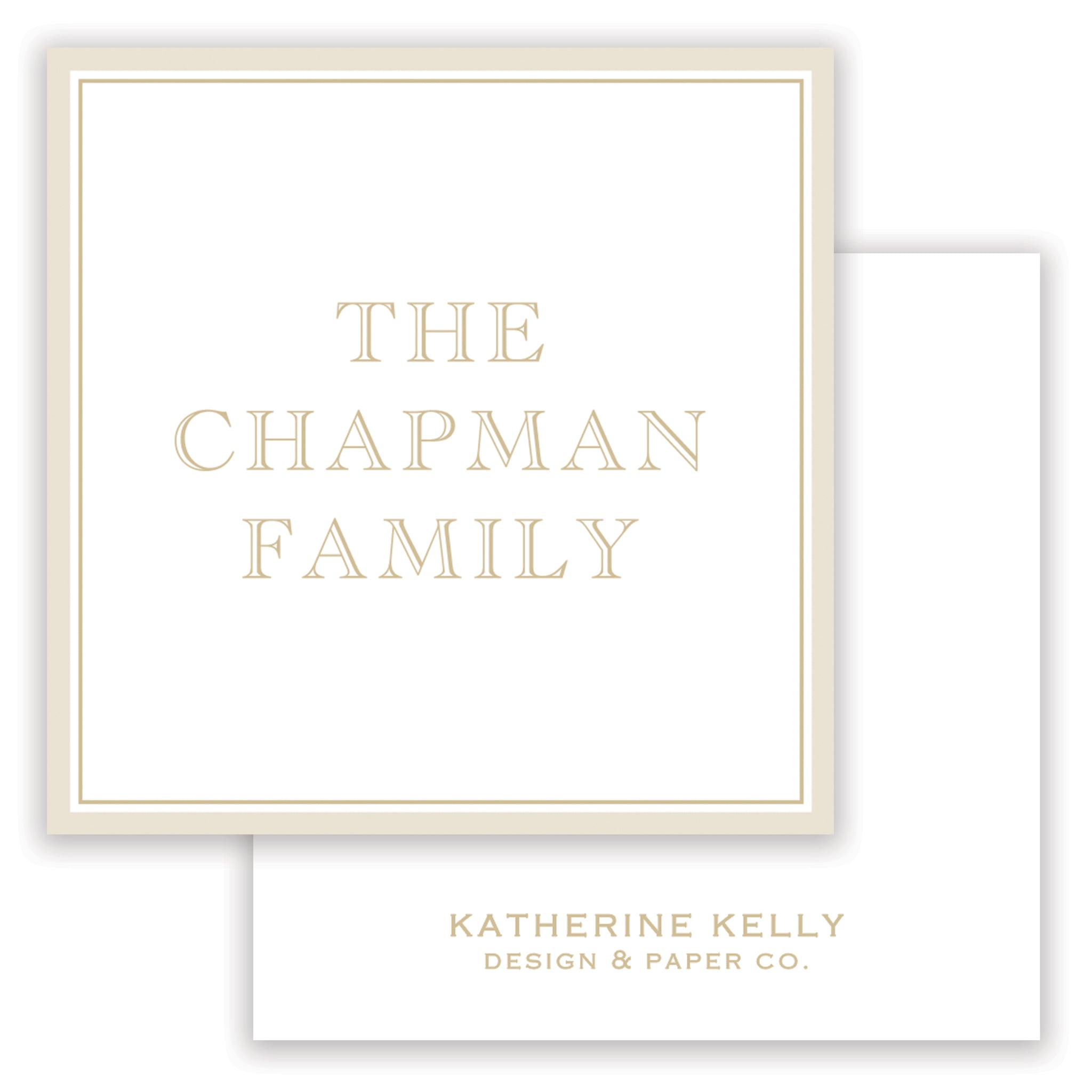 Classic Taupe Enclosure Card