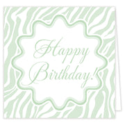 Sage Zebra Folded Note Set With Envelopes