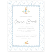 Peter Rabbit Blue Trellis Guest Book Sign