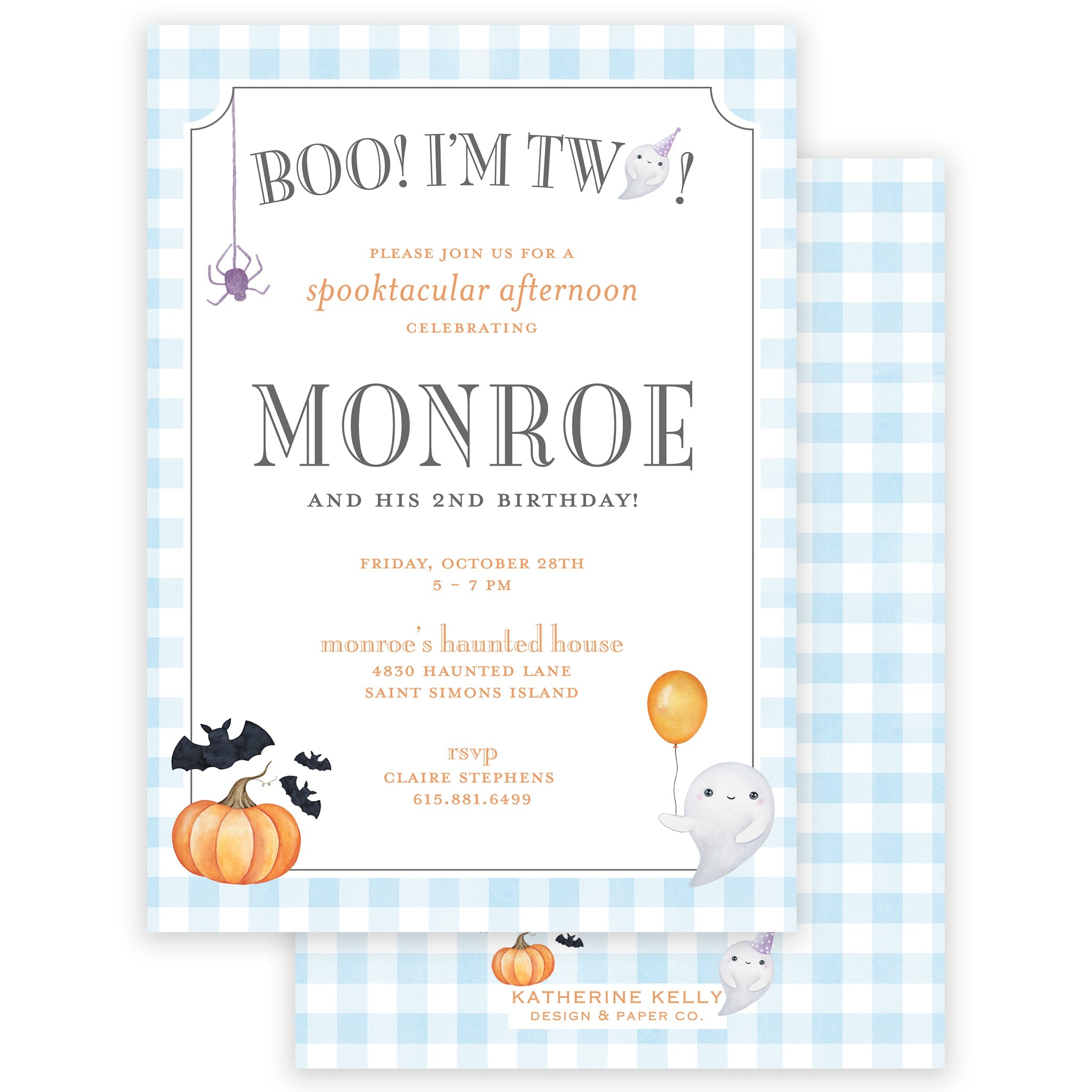 Sweet & Spooky Birthday Invitation