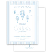 Hot Air Balloon Birthday Invitation