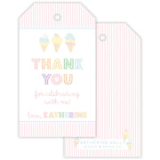 Ice Cream Social Party Favor Tag