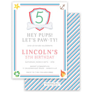 Party Pups Birthday Invitation