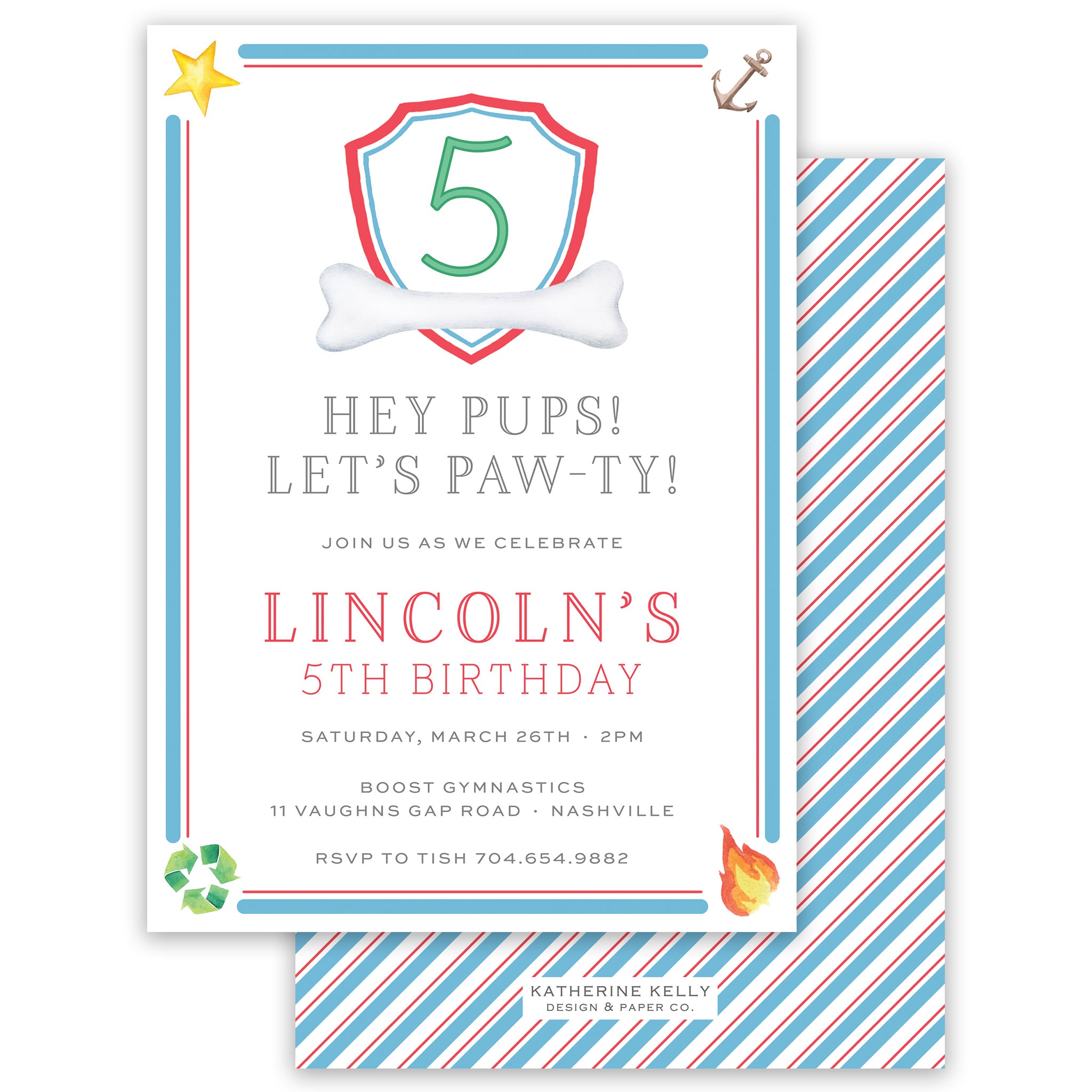 Party Pups Birthday Invitation