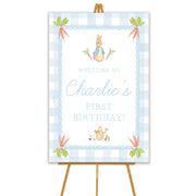 Blue Peter Rabbit Welcome Sign