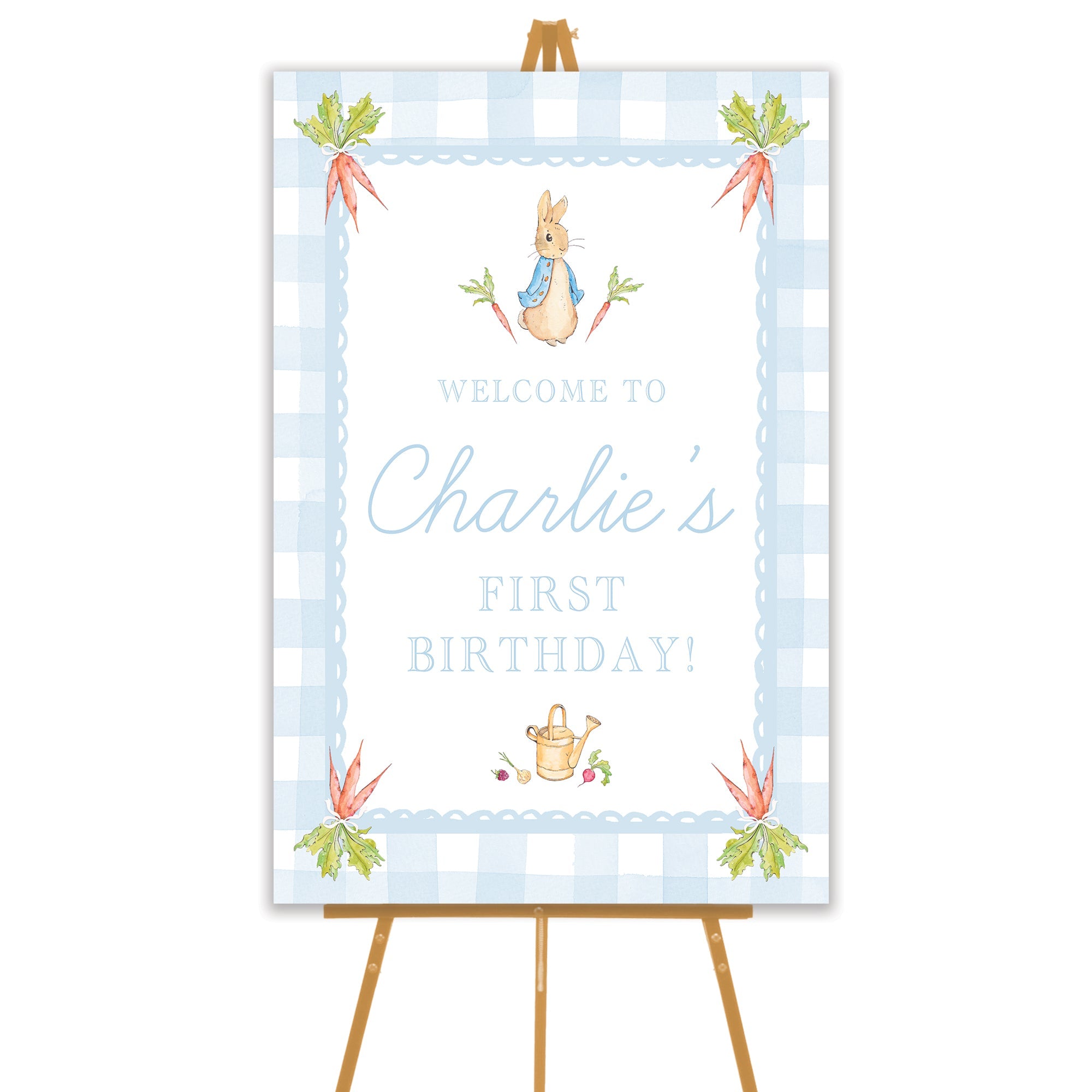 Blue Peter Rabbit Welcome Sign
