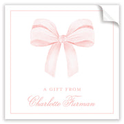 Pink Bow Stickers