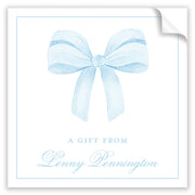 Blue Bow Stickers