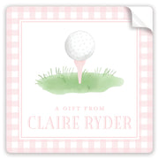 Pink Golf Stickers