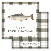 Plaid Fish Enclosure Card