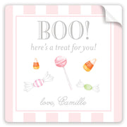 Boo! A Treat For You Halloween Stickers