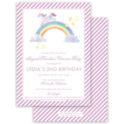 Unicorn Birthday Invitation