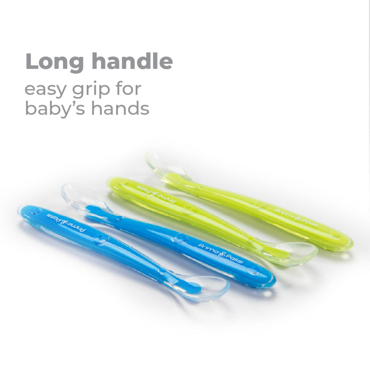 Silicone Spoon 4pk In Blue & Green