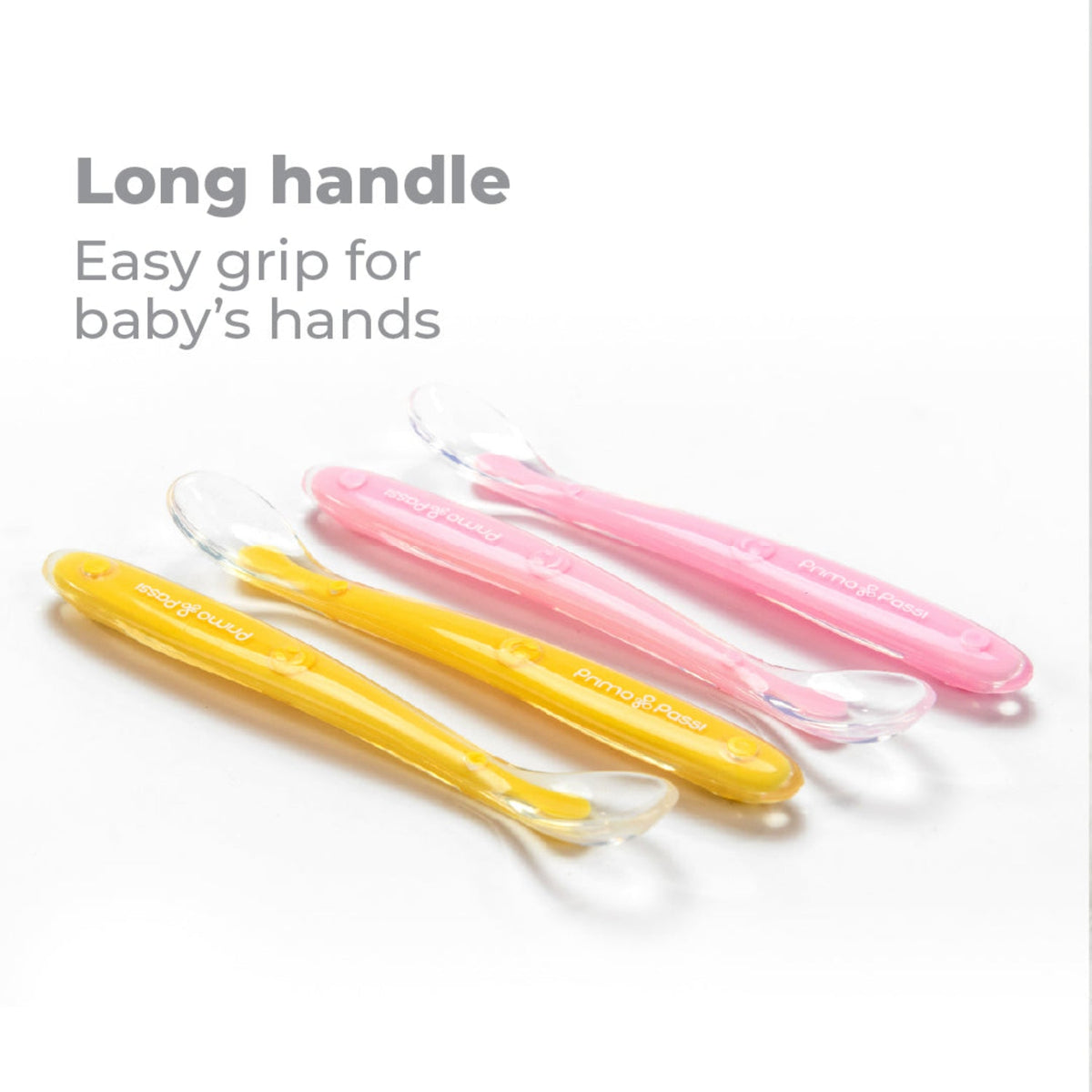 Silicone Spoon 4pk In Pink And Yellow