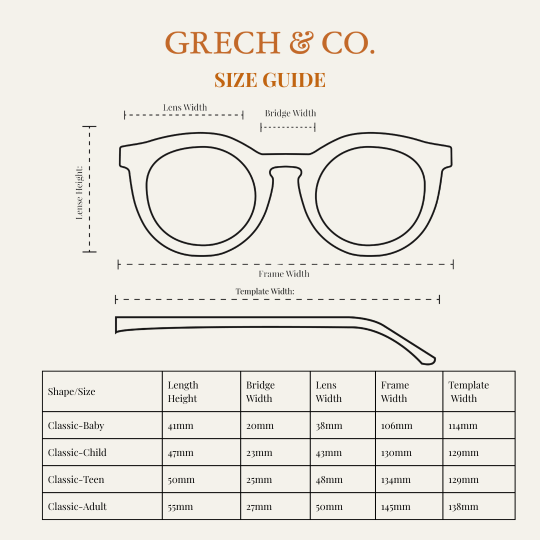 Classic Sustainable Sunglasses | Bio-based · Bendable · Polarized  |  3-8 | Orchard + Tortoise