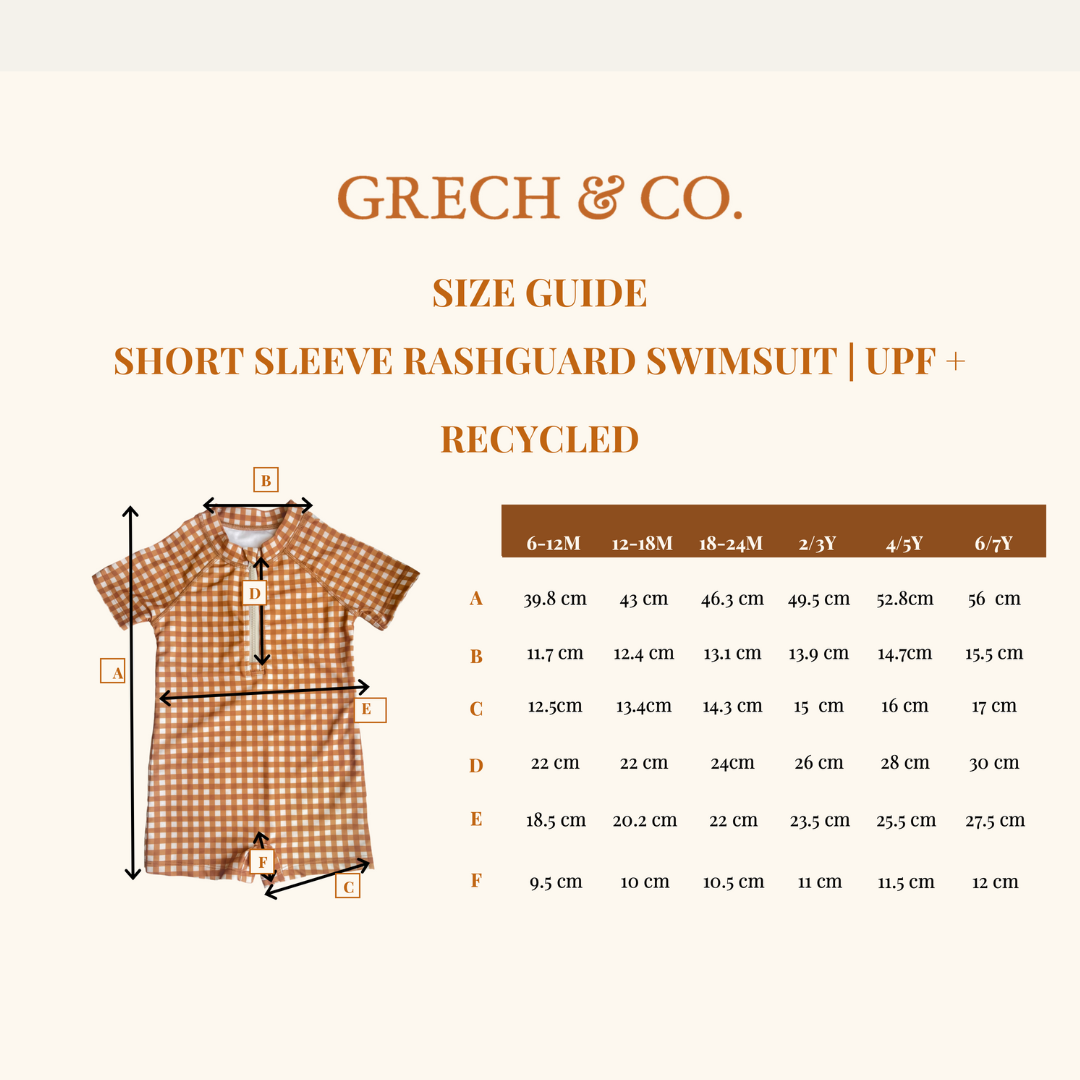 Short Sleeve Rashguard Swimsuit | Upf + Recycled - Pegasus
