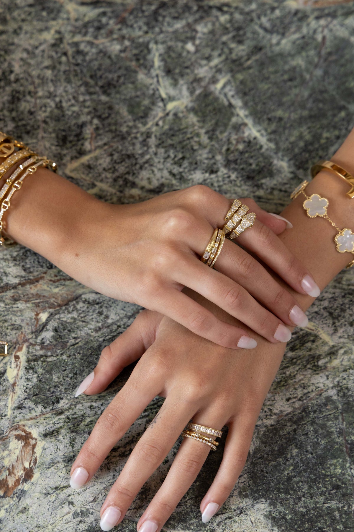 Ivy Cz Ring Set