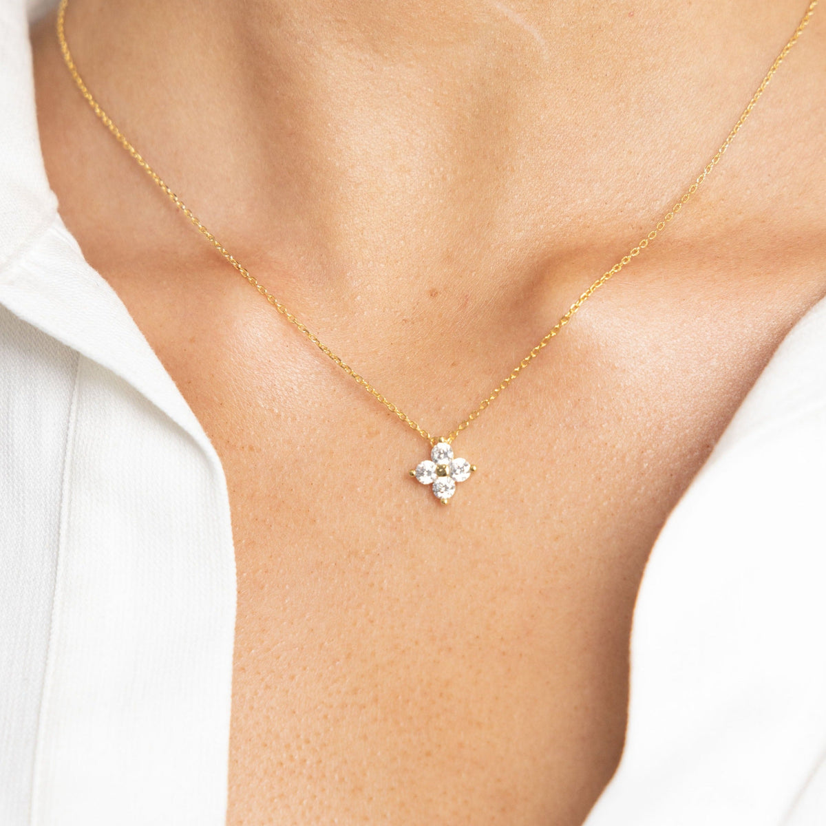 Mae Cz Pendant Necklace