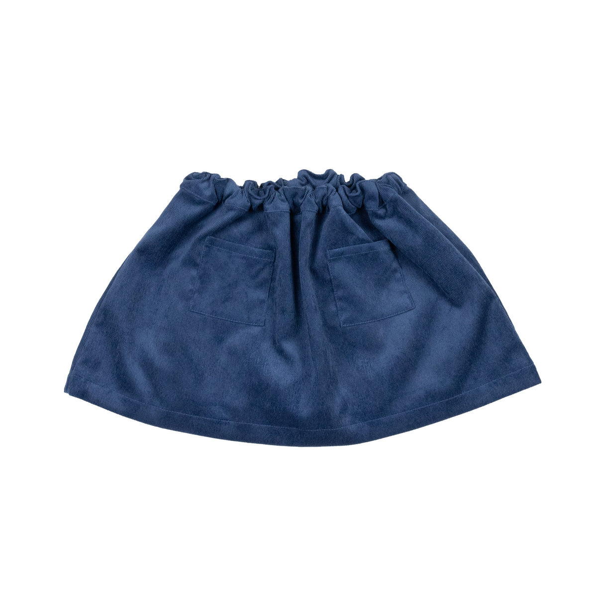 Girls Navy Corduroy Skort With Pockets