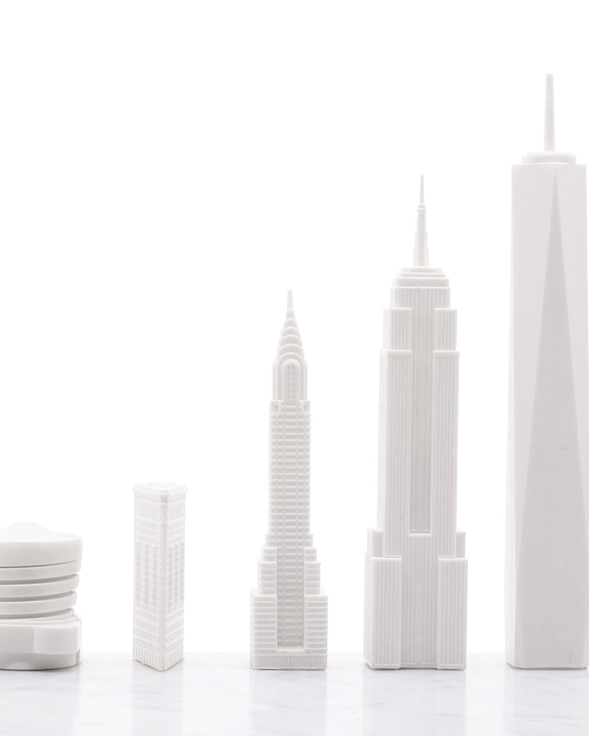 Skyline Chess Chess Set Acrylic New York Edition With Wood Map Board