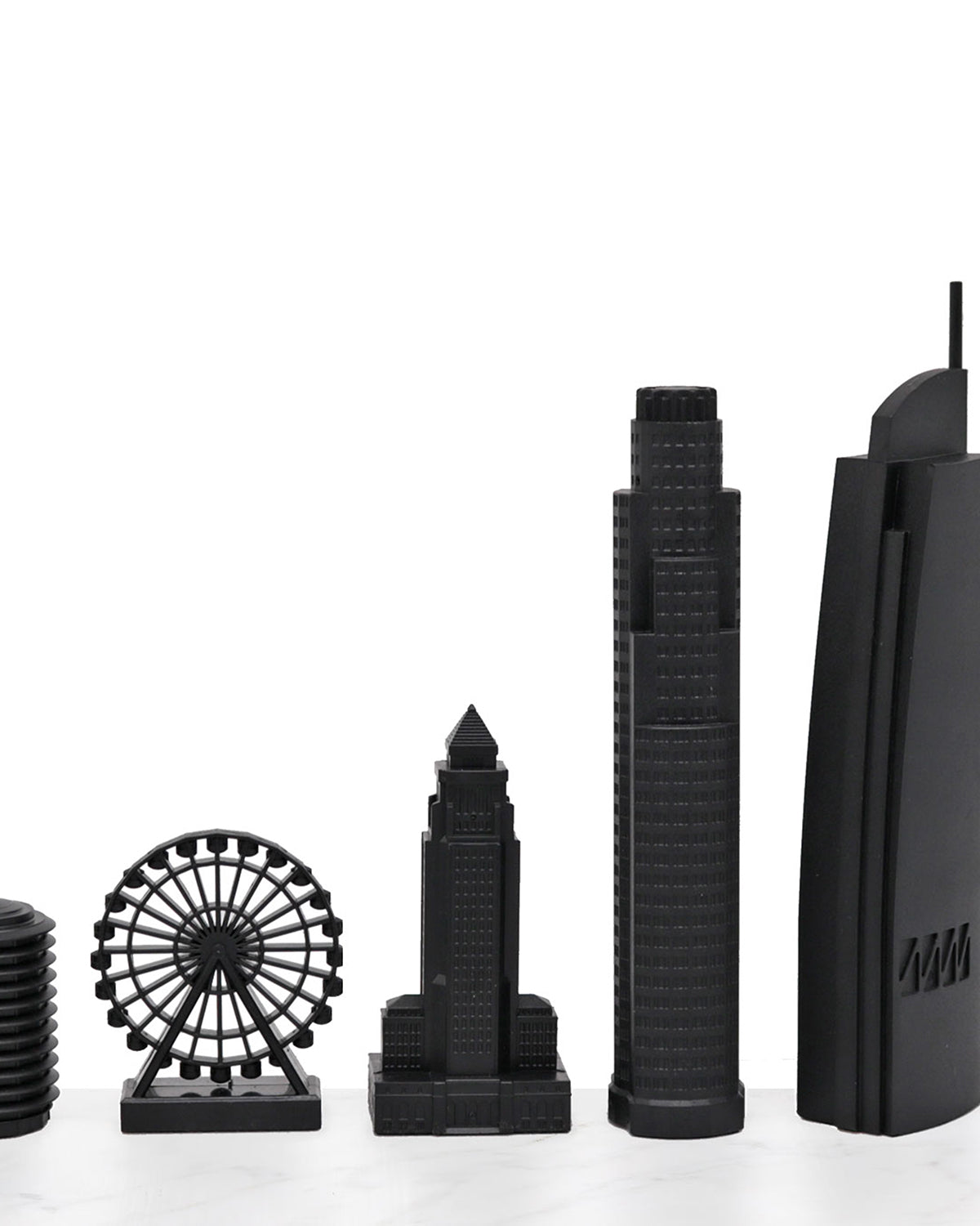 Skyline Chess Chess Set Acrylic Los Angeles Edition With Marble Hatch Board