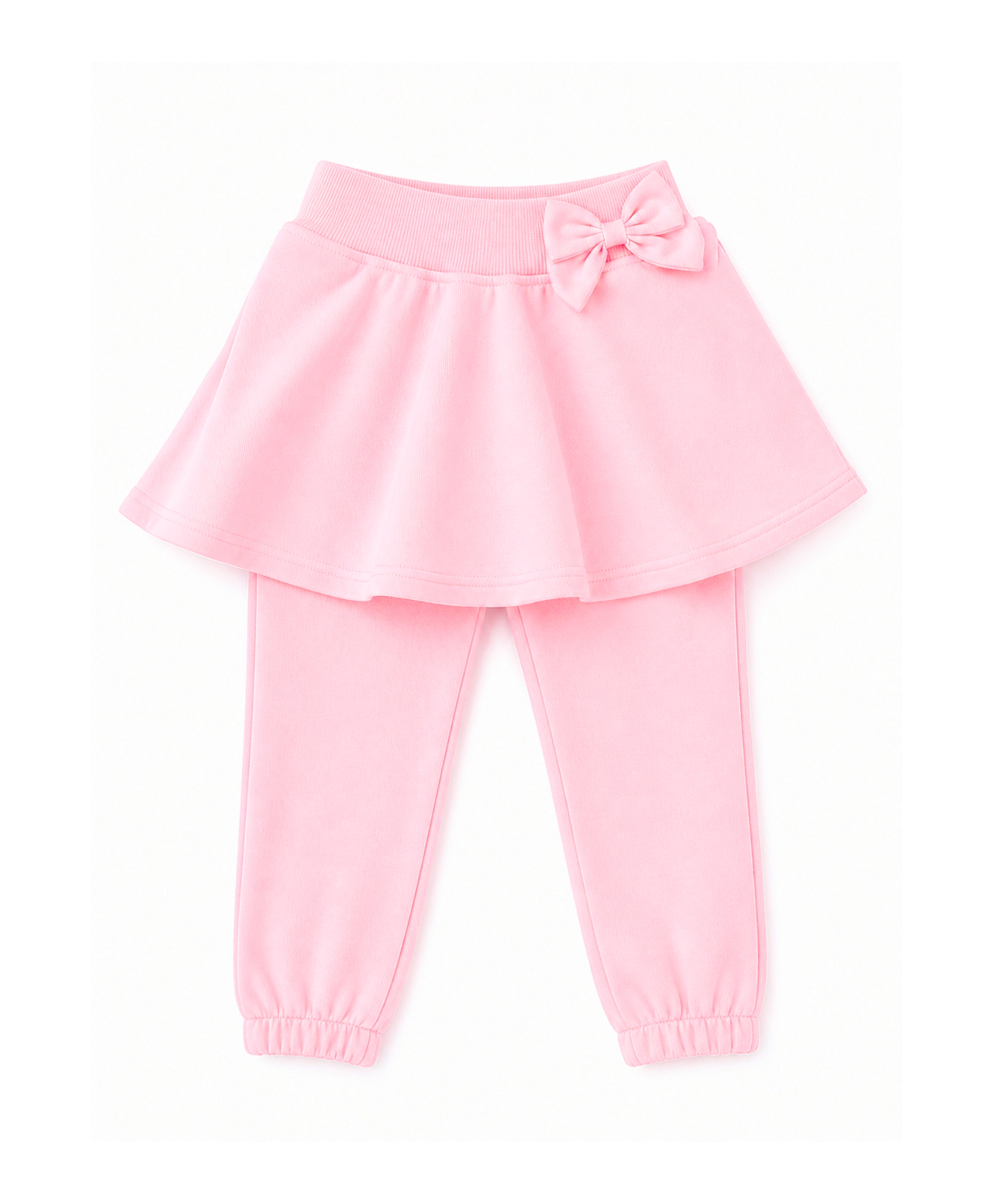 Pink Skirted Bow Jogger