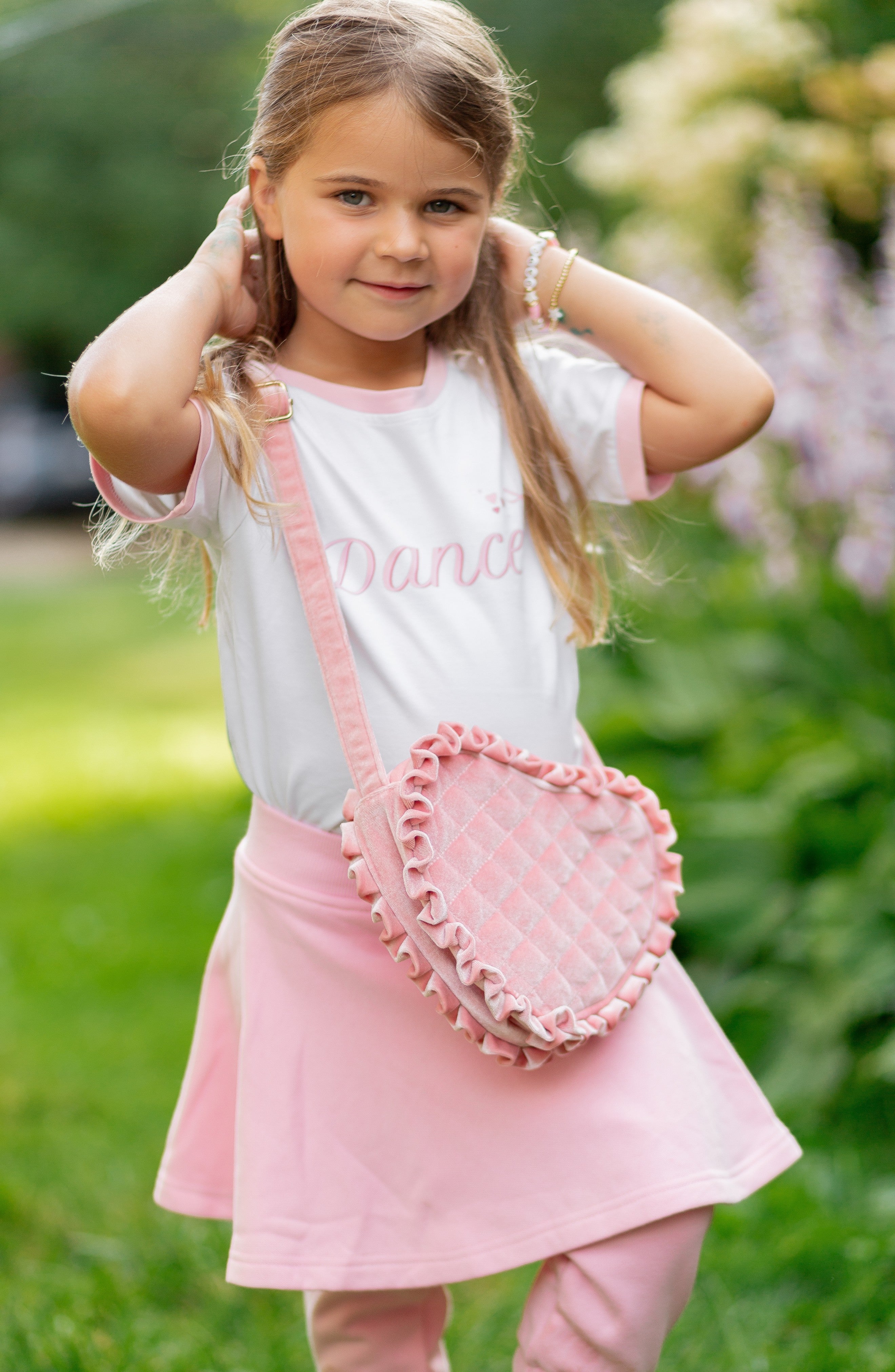 Pink Skirted Bow Jogger