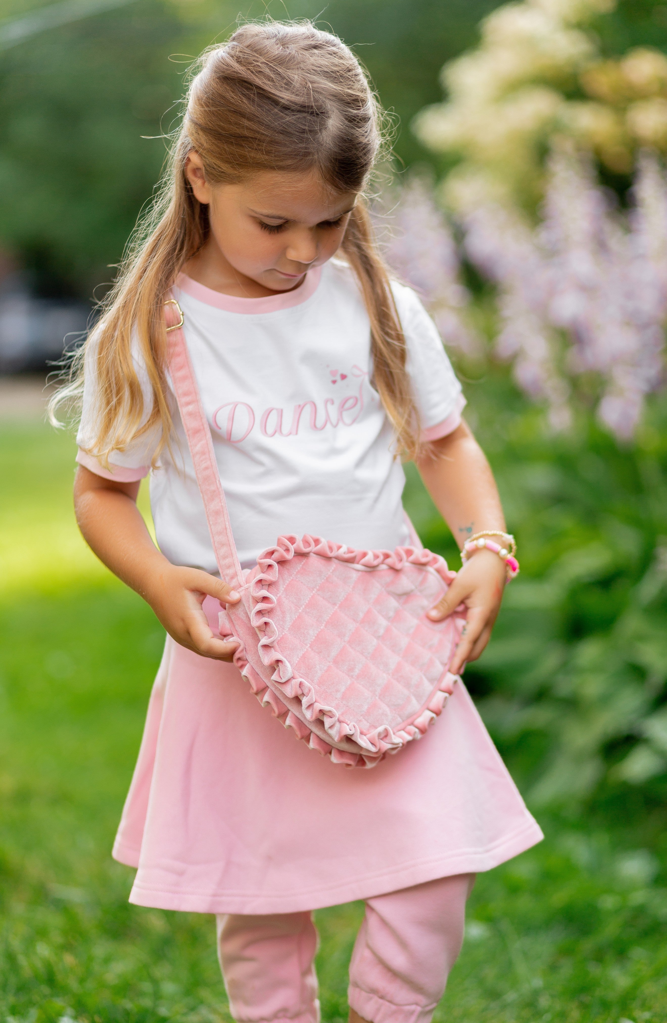 Pink Skirted Bow Jogger
