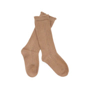 Openwork Knee Sock (milk Chocolate)