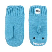 Baby/toddler Knit Mittens - Sherman The Shark